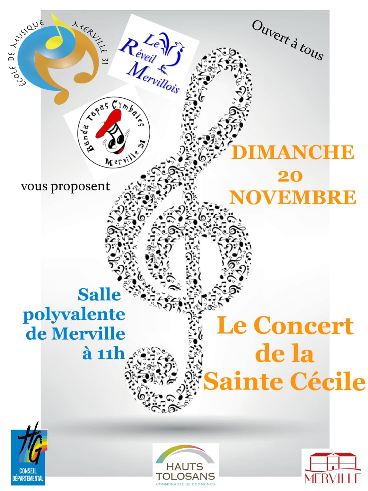 NOV 22: CONCERT DE LA SAINTE CECILE